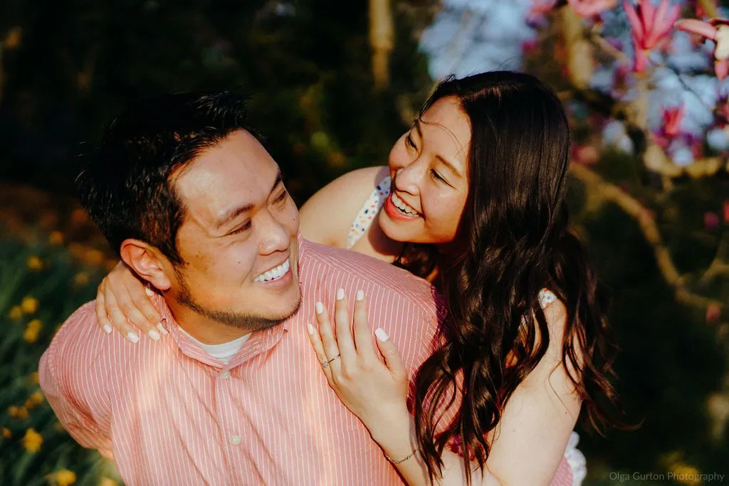 Brookside Gardens MD Engagement. Stephanie + Jin