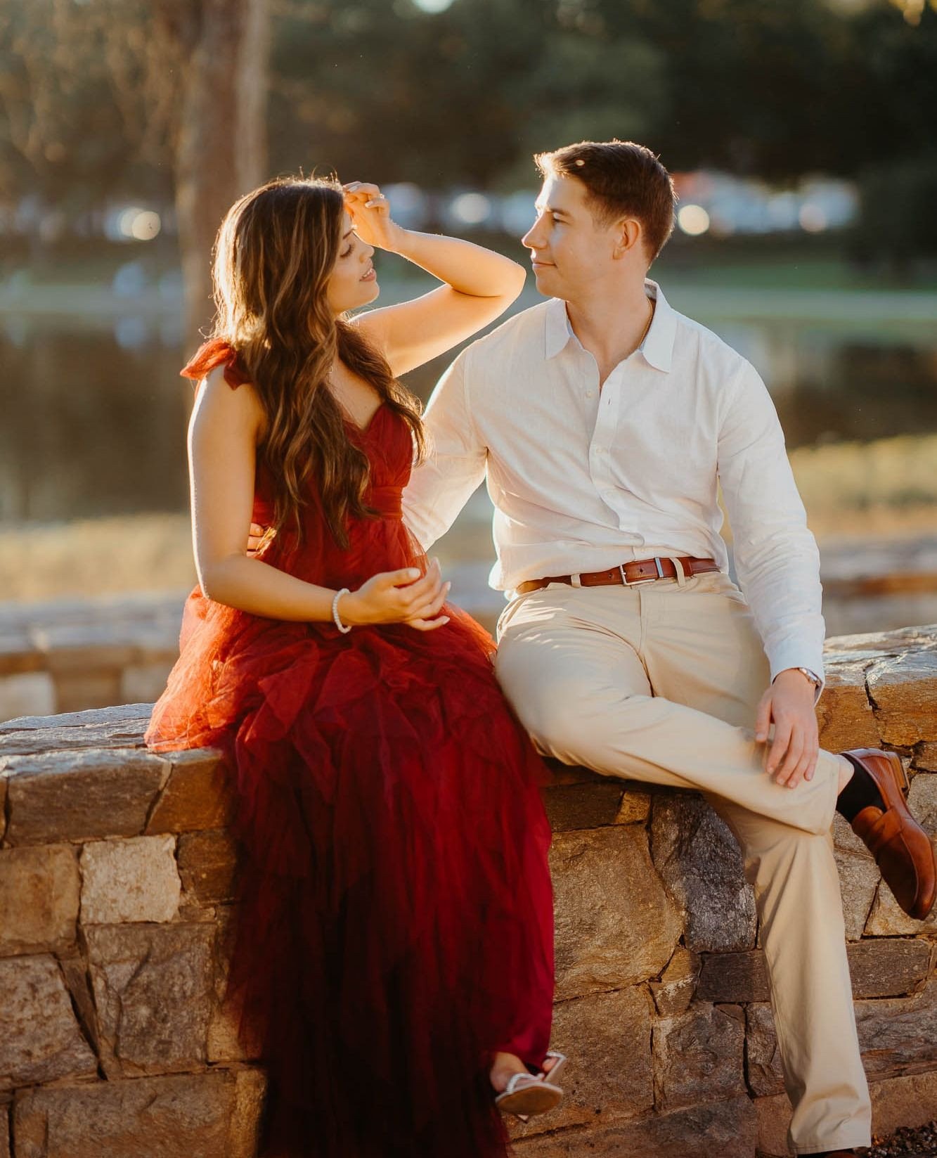 DC sunny day engagement session