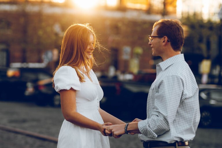 Historic engagement photos in Fells Point